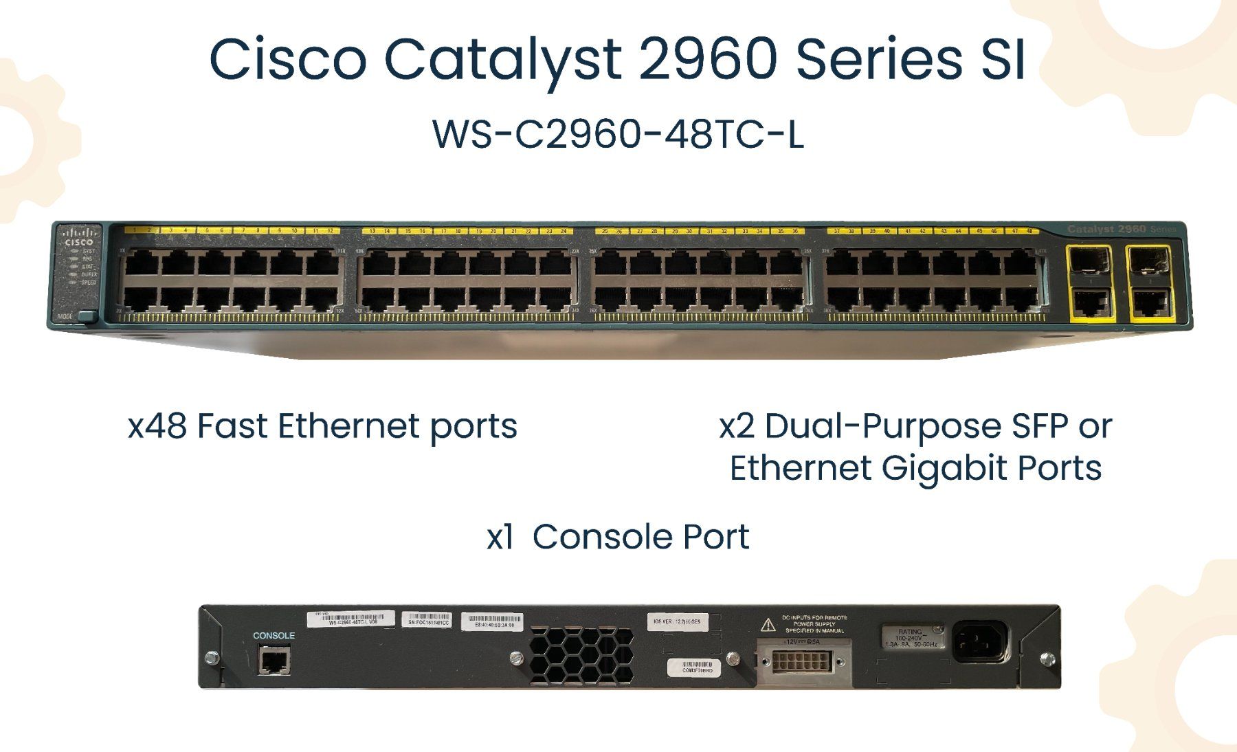 Cisco Hubs & Switches: Cisco Catalyst 2960 Series SI  WS-C2960-48TC-L – Gebraucht aus Villars-sur-Ollon von rom_852b