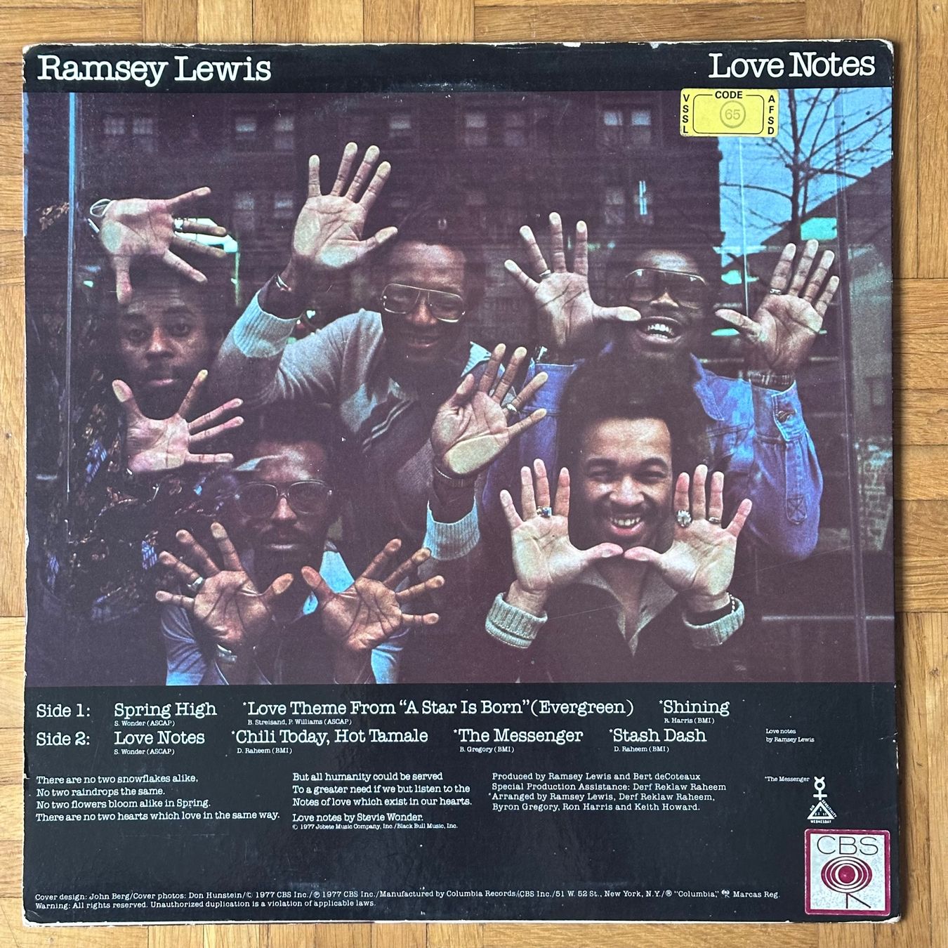 Dischi in vinile: LP - Ramsey Lewis - Love Notes – Usato da Breganzona venduto da Onairda75 1