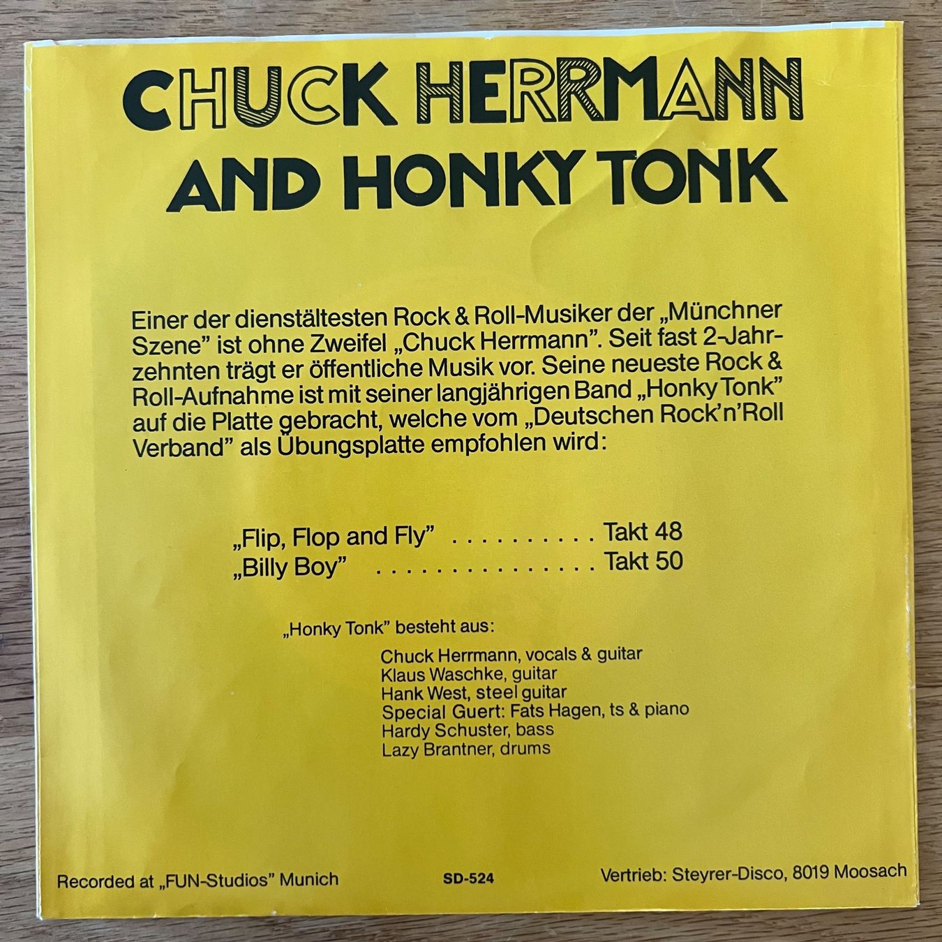 Dischi in vinile: Chuck Herrmann & Honky Tonk - Flip, Flop & Fly / 1. D 1981 – Usato da Gais venduto da soundcave57 3