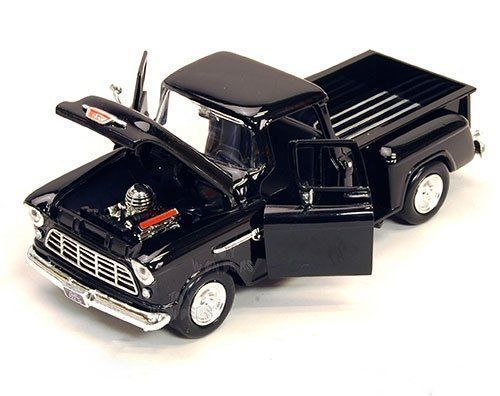 Chevrolet Modellautos: Chevrolet 5100 Stepside Pick Up 1955 schwarz       1:24 – Neu und originalverpackt aus Gerlafingen von espero88 5