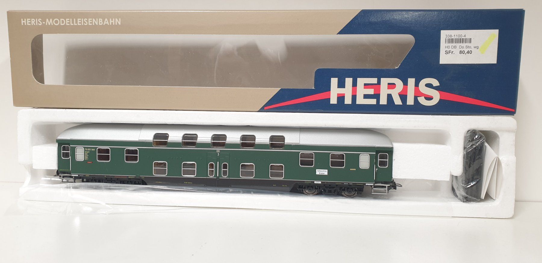 Modellini di ferrovie: Heris DB  Doppelstock  H0/DC – Nuovo (secondo la descrizione) da Neuenhof venduto da ludovicco