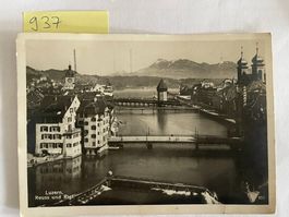 alte Ansichtskarte Luzern Reuss und Rigi, 1931