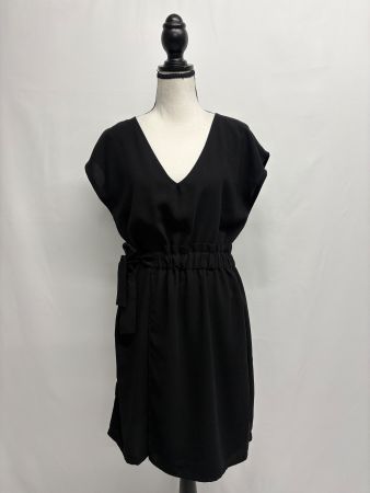 IKKS Wickelkleid Gr. 38 schwarz Kleid kurz