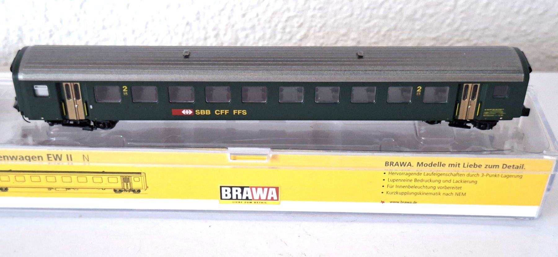 Brawa Modellini di ferrovie: Brawa SBB EW II B 65224 – Usato da Biberist venduto da Ntrains 2