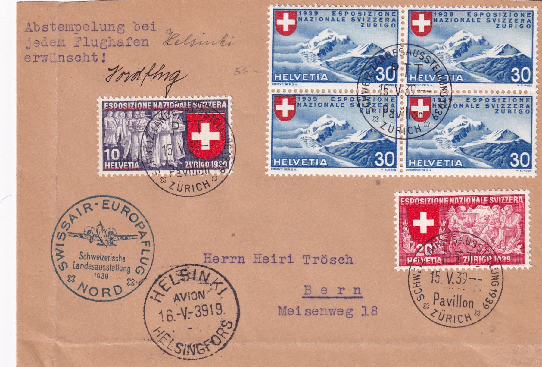 Alle Briefmarken: Luftpost – Gebraucht aus Birsfelden von chr_yq2g