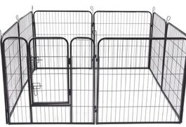 Gehege/Auslauf Metall Schwarz gebraucht 80cm hoch