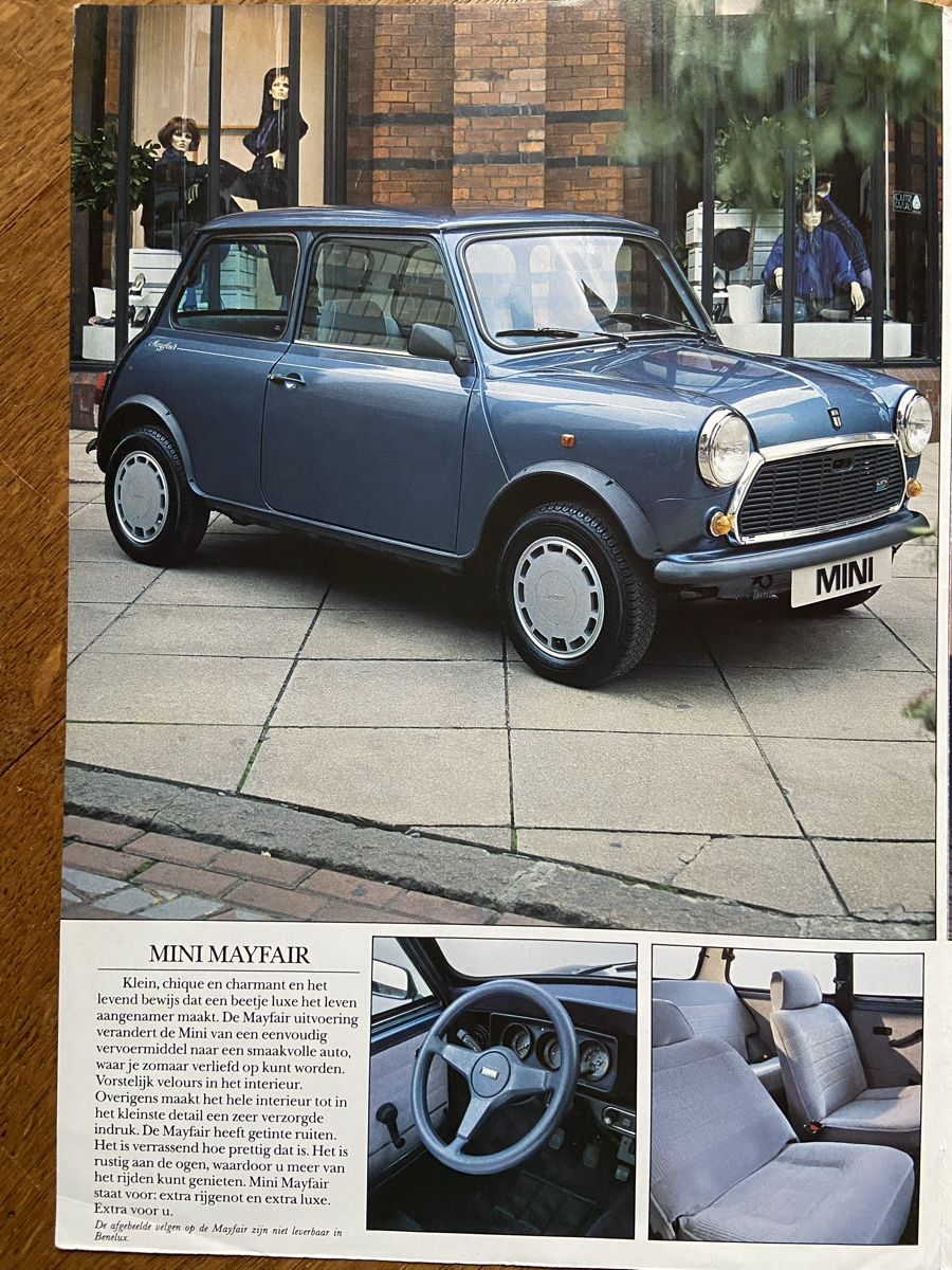 Mini Dokumente: Original Mini Prospekt 1987, Rarität! – Gebraucht aus Langenthal von Andreasdavidk 1