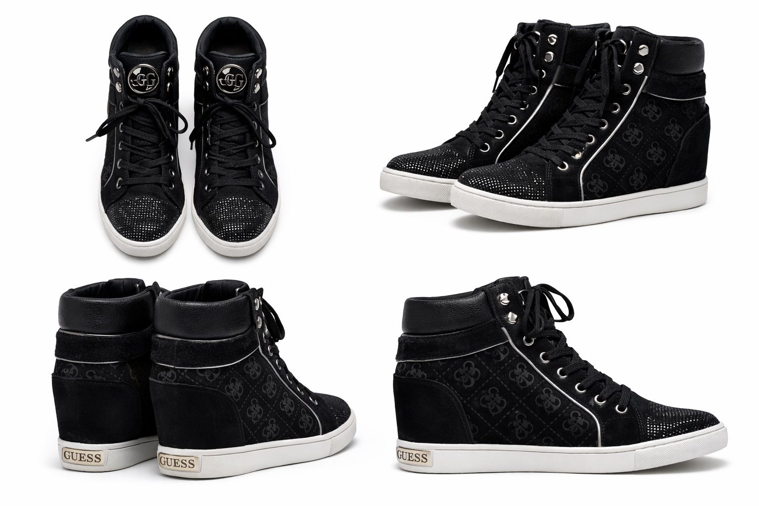 Guess Scarpe da donna: Damen High Sneaker GUESS schwarz Gr. 37 – Usato da Wilen b. Wollerau venduto da csp.social