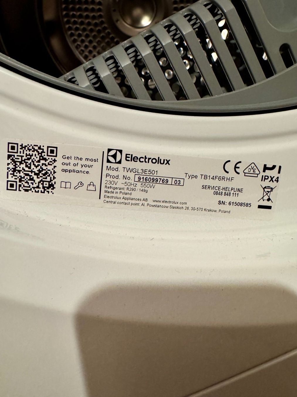 Electrolux Lavatrici: Electrolux Waschmaschine & Wärmepumpentrockner Waschturm set – Usato da Winterthur venduto da suizo_ 6