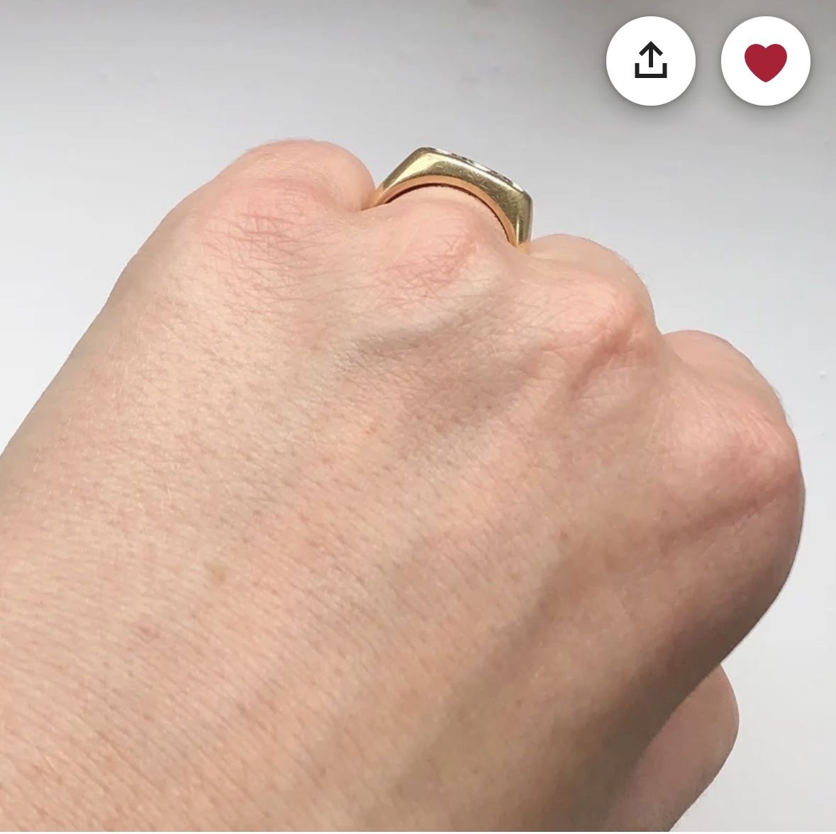 Anelli: Vintage Gold and Diamond Ring 49 – Usato da Zürich venduto da CanBC 4
