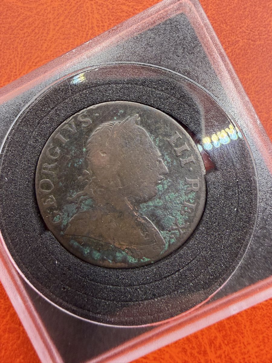 Tutti le monete: Half Penny de 1775, Angleterre – Usato da St-Maurice venduto da SPEKER 3