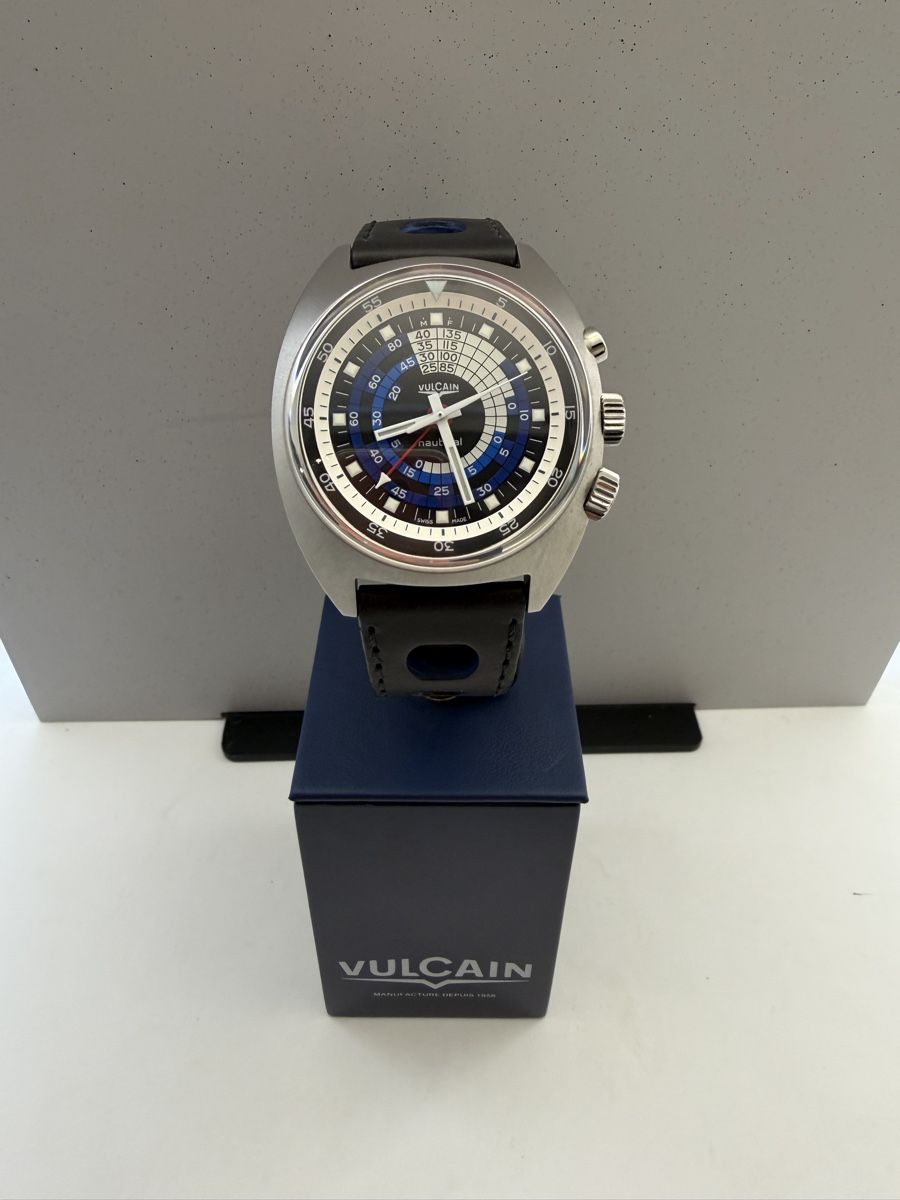 Vulcain Orologi: Vulcain Nautical Cricket Seventies – Nuovo e nell'imballaggio originale da Crans VS venduto da horlogerie-langel 2