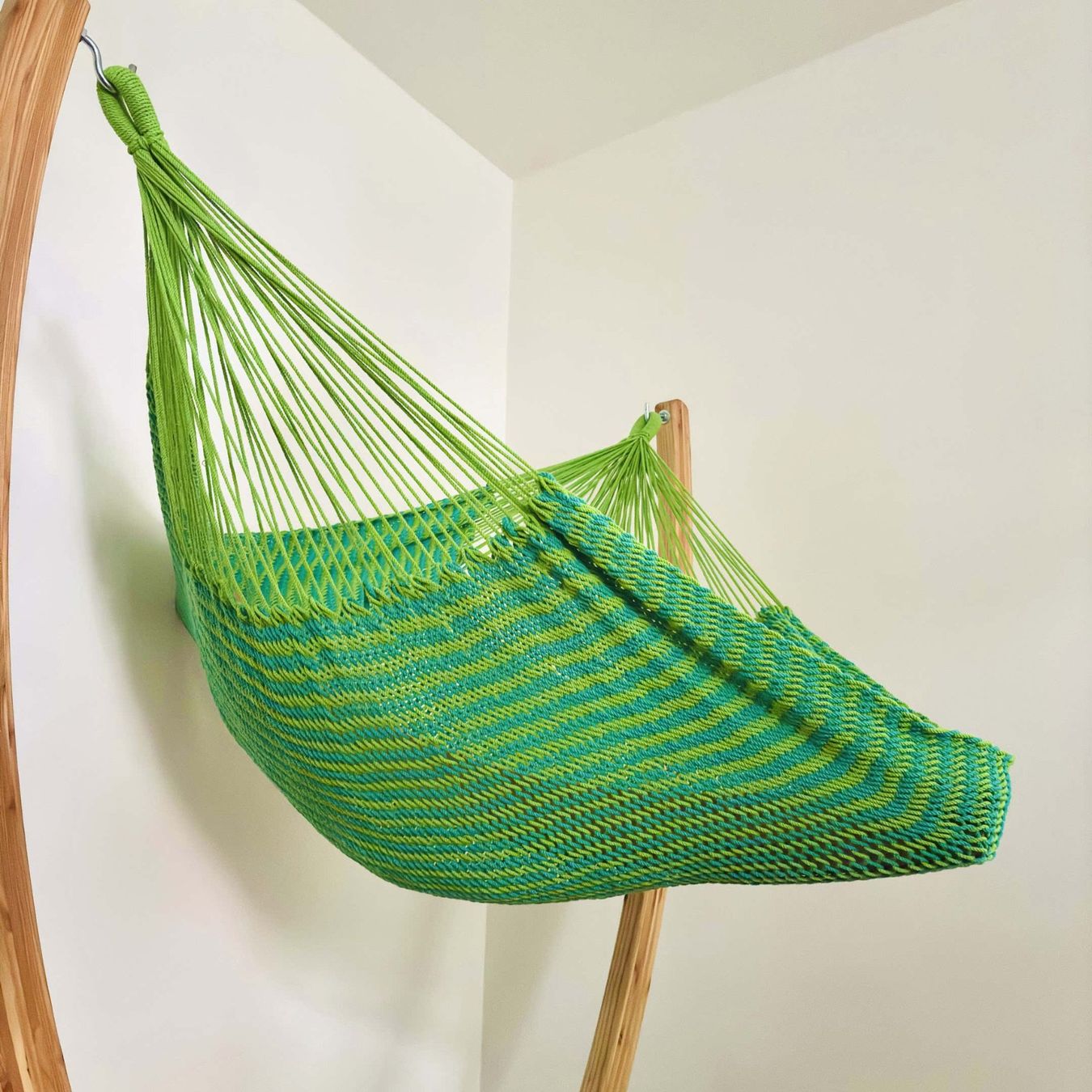 Poltrone pensili da giardino: MacaMex Netz-Hängesessel-SET oasis Baumwolle – Nuovo e nell'imballaggio originale da Tulln venduto da HaengemattenShop 3
