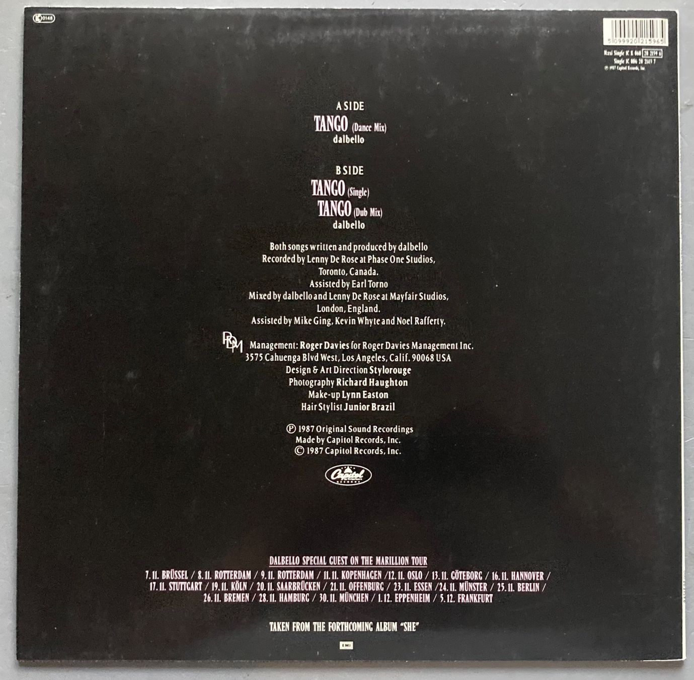 Dischi in vinile: DALBELLO - TANGO – Usato da Poliez-Pittet venduto da Newtown-Records 1