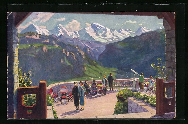 Cartoline postali: Interlaken, Hotel, Grand Restaurant Hard – Usato da Berlin venduto da bartko-reher