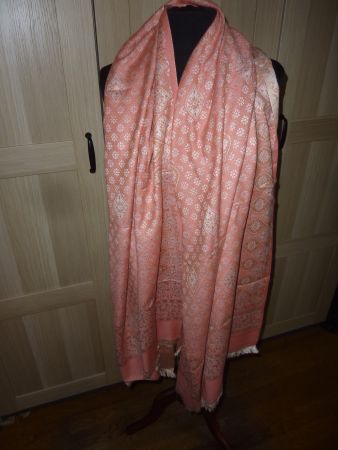 écharpe d'hiver avec motifs couleur rose neuf pour femme