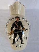 Keramik Krug / St. Gallen Kantonales Schützenfest Wil 1938