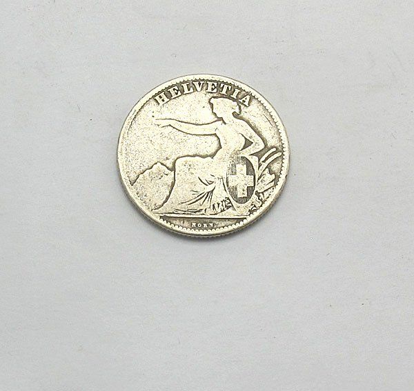 Alle Münzen: 2 Franken Münze 1860 – Gebraucht aus Zürich von Schmuckmarkt 1