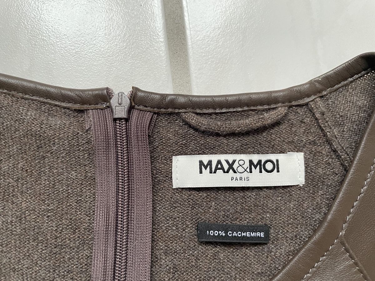 Max & Moi Vestiti: Cashmere Kleid mit Leder Grösse M neu – Nuovo e nell'imballaggio originale da Buch am Irchel venduto da TT65 4