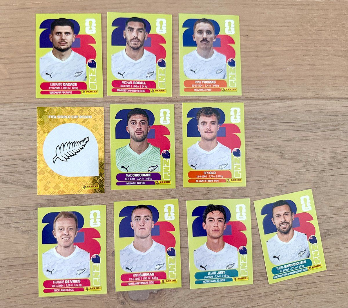 Panini Carte collezionabili: WM 2026 Sticker Panini Team Neuseeland – Nuovo e nell'imballaggio originale da Schlieren venduto da freesoul