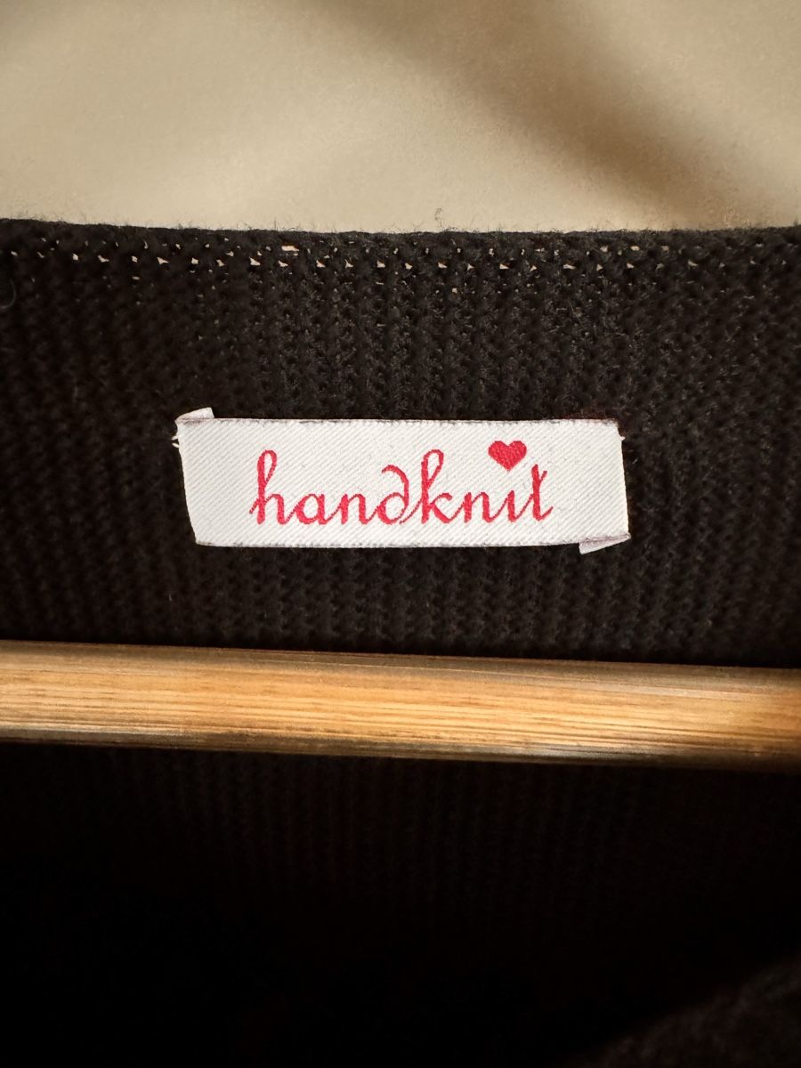 Maglioni & Felpe: Handknit Bio Baumwolle Pullover schwarz Gr. XS Damen – Usato da Rorschacherberg venduto da Kpas 2
