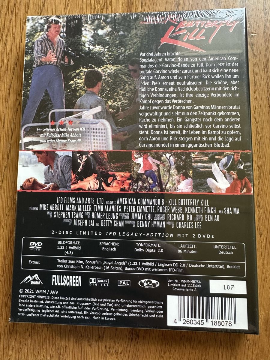 Alle DVDs: Kill Butterfly Kill Mediabook, OVP neu ￼ – Neu und originalverpackt aus Benken ZH von Audi-erich 1