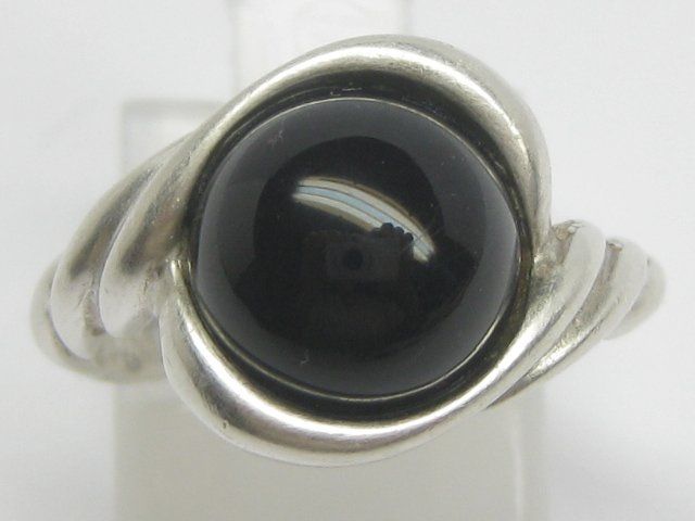 Anelli: Vintage Ring Silber 835 + MP Onyx Gr. 54 – Usato da Ermatingen venduto da Decovin 3