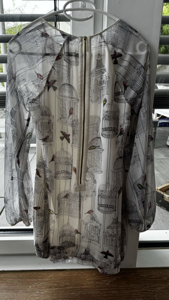 Ted Baker Kleider: Ted Baker Vestito Donna con Stampa Uccelli Tg 36 – Gebraucht aus Corseaux von zetajones01 4