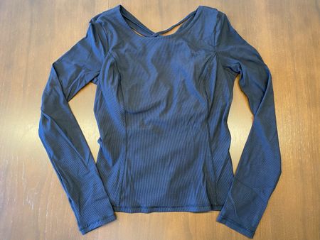 Sweaty Betty, langarm Sportshirt, schwarz, Gr. S