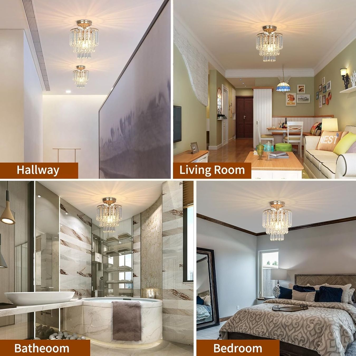 Lampadari & plafoniere: Lampe Deckenlampe Deckenleuchte Kristall Gold Ø23 cm E27 – Nuovo e nell'imballaggio originale da Wittenbach venduto da VELARO 4