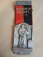 1945 Schützenfest Goldach Medaille Kranz Feldschiessen
