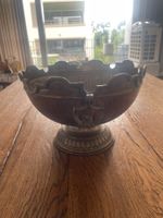 Dekorative Schale aus Metall, Jugendstil, um 1900