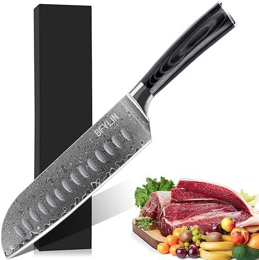 Küchenmesser: Santoku Messer Fleischmesser Scharfe Japanisches Messer – Neu und originalverpackt aus Oberentfelden von ase_sk8n
