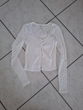 American Apparel Cardigan Weiss Grösse M