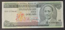 5 DOLLARS / BARBADOS ND (1975)