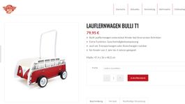 hape bulli t1 lauflernwagen rot