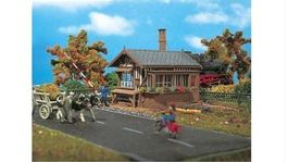 Set Neu Vollmer 3528 Bahnwärterhaus, Vissmann 5100 Barriere