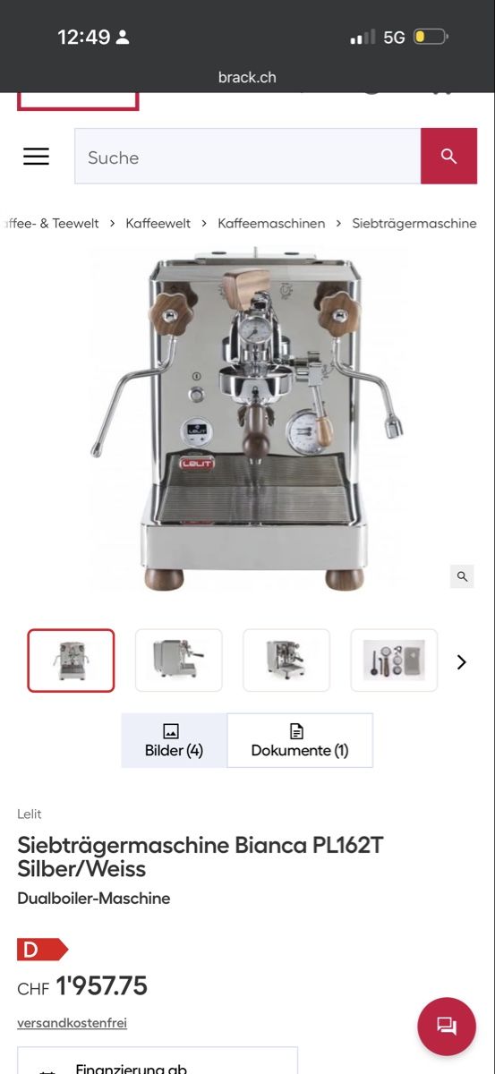 Lelit Macchine per caffè & Macchine per espresso: Lelit Bianca v3 + eureka specialita – Usato da Basel venduto da fma_65qm 1