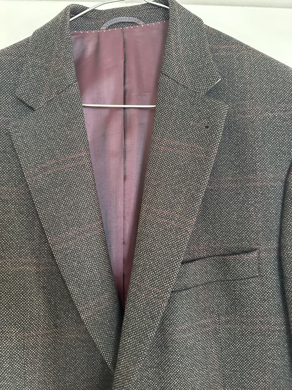 Giacche: Herren Blazer Barutti 48 schwarz/grau/bordeaux – Usato da Rothenburg venduto da wer_g9fd 5