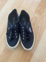Dunkelblaue Superga, Grösse 38