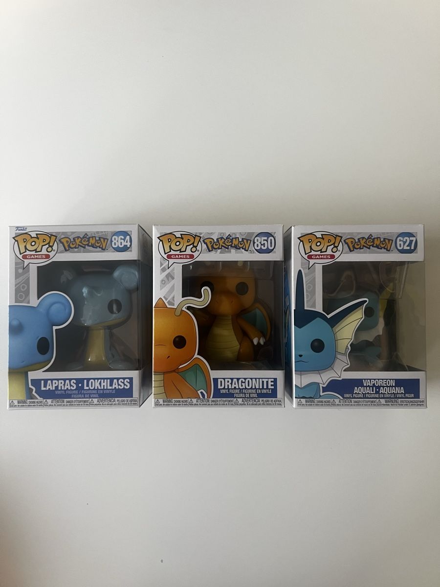 Funko Statuette: 3x Funko Pop Pokemon – Nuovo e nell'imballaggio originale da St-Blaise venduto da FloJo_75
