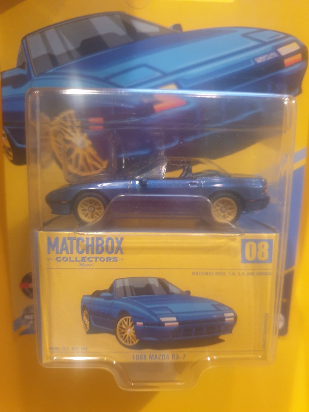 Matchbox Modellini d'auto: Matchbox 1988 MAZDA RX-7 – Nuovo e nell'imballaggio originale da Oftringen venduto da Rotor 2