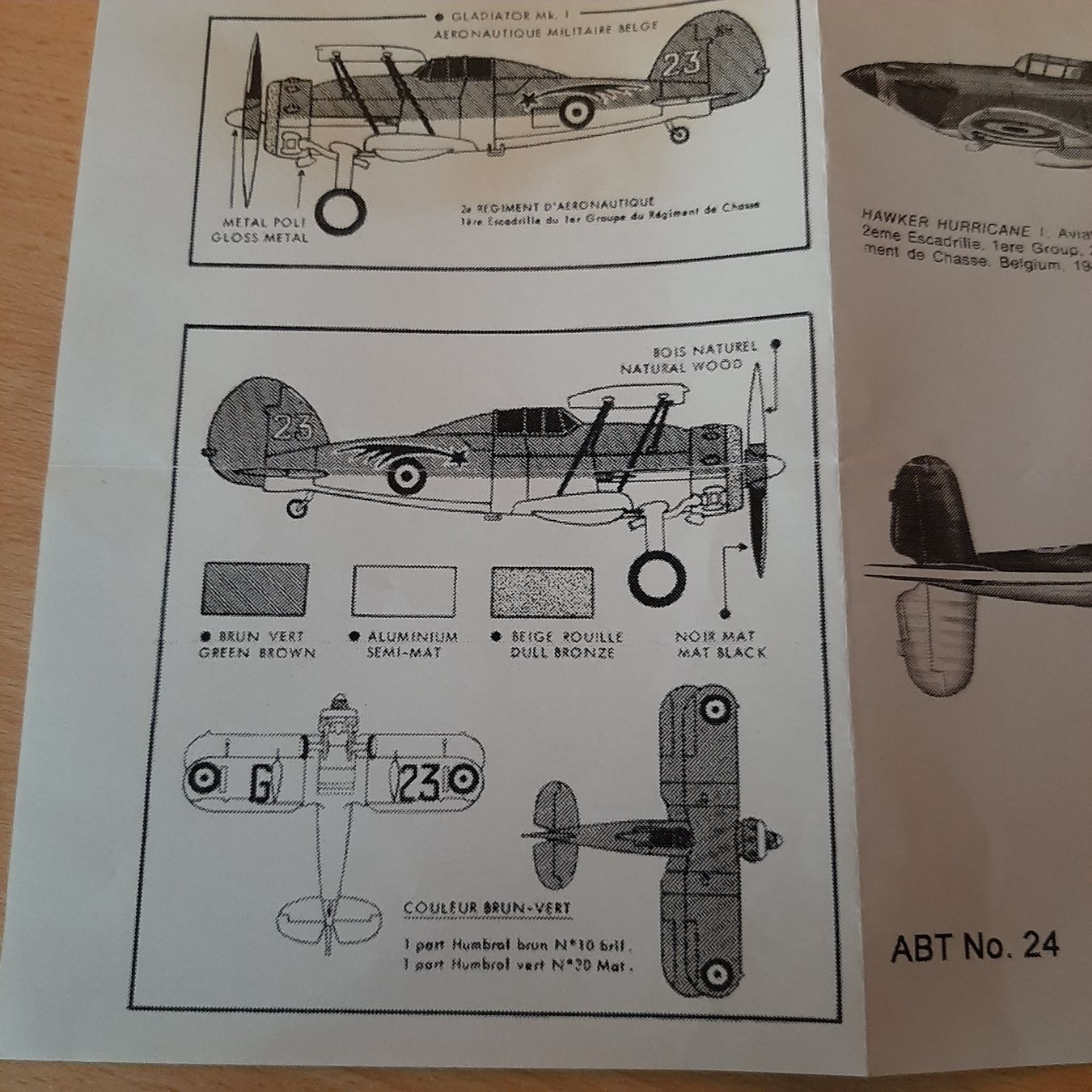 Kit di modellismo & Modellini statici: D 168 ... Gloster Gladiator/H. Hurricane ... ABT ... Decal – Usato da Bonstetten venduto da Benibanny59 1