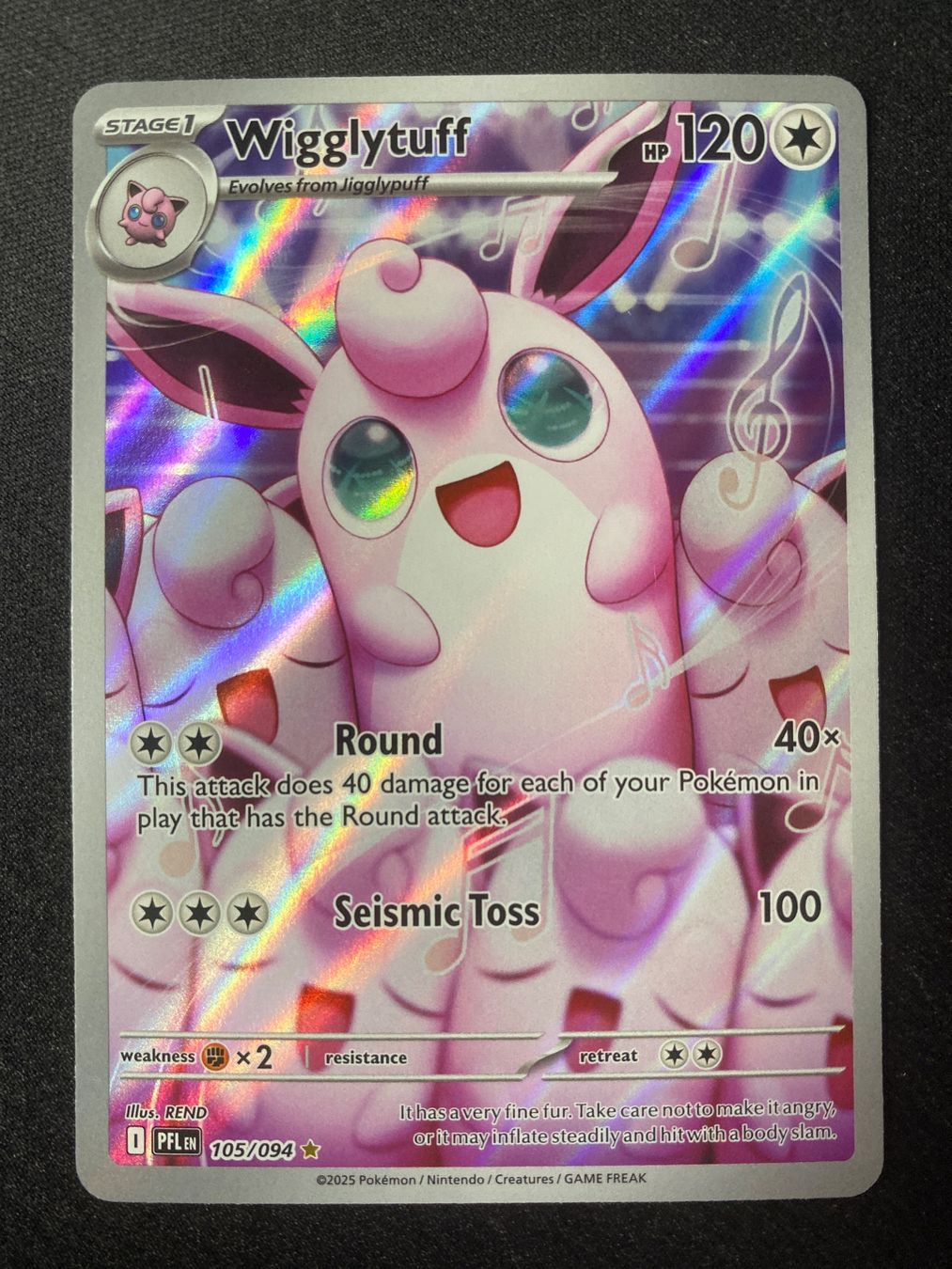 Pokémon Carte collezionabili: Wigglytuff 105 - Knuddeluff - Phantasmal Flames - EN – Nuovo (secondo la descrizione) da Hausen AG venduto da Shrade