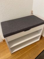 Schuhschrank mit Sitzbank weiss grau guter Zustand