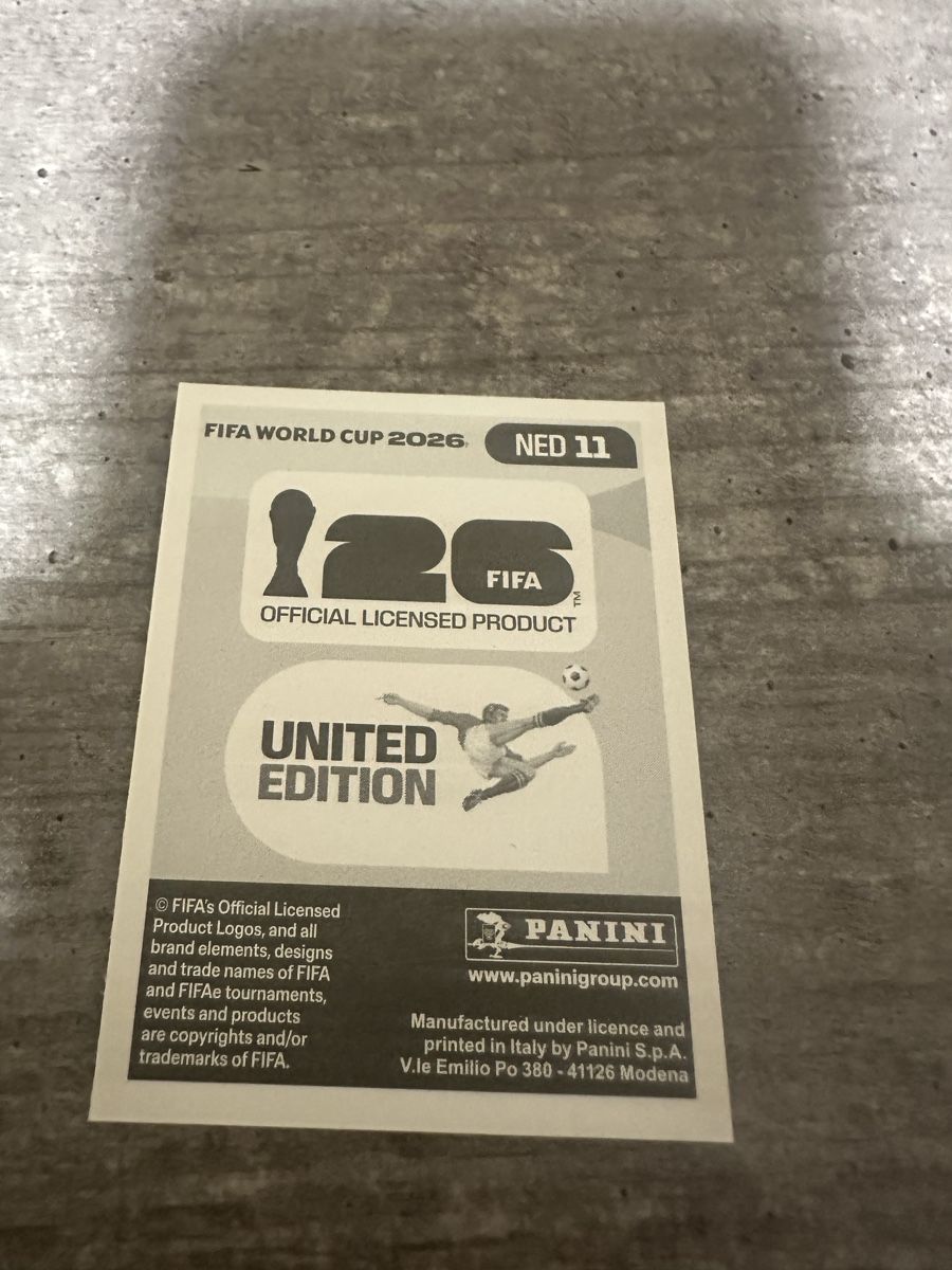 Panini Sammelbilder & Trading cards: NED 11 , FIFA WORLD CUP 2026 PANINI  – Neu (gemäss Beschreibung) aus Frauenfeld von 1PegPeg1 1