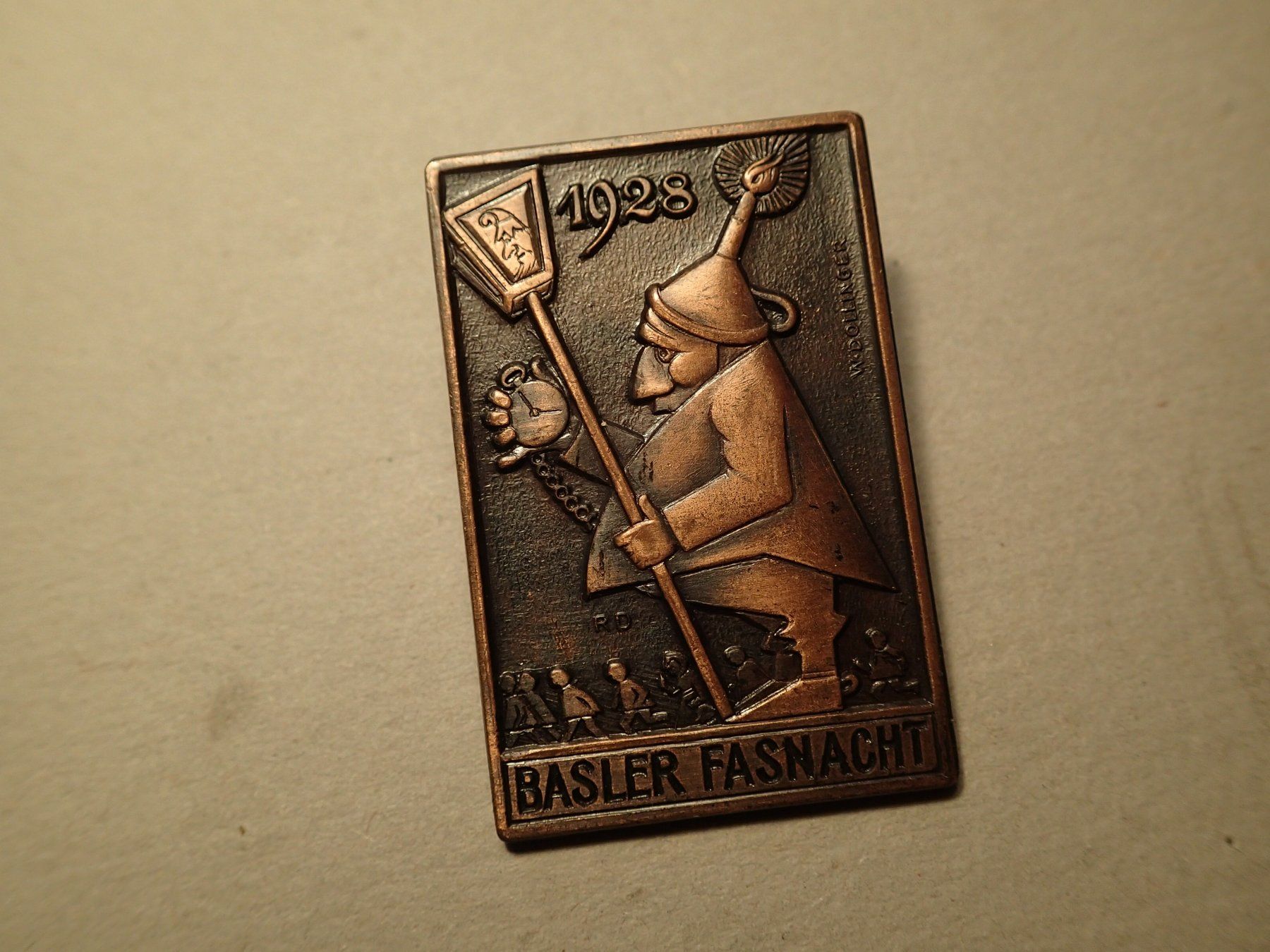 Basler Plaketten & Abzeichen: Blaggedde  1928 – Gebraucht aus Allschwil von Salus17