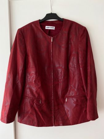 Gerry Weber Übergangsjacke, rot, Blumenmuster, Gr. 44 ab 1.-