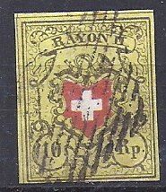Alle Briefmarken: RAYON No. 16II signé – Gebraucht aus Les Verrières von Scampi0