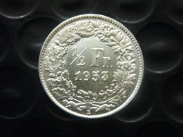 1/2 Fr.  1953  unz. / stgl.